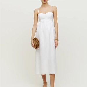 Like New- Worn once 100 Percent Linen Reformation Dress